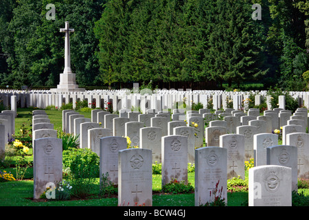 Durnbach Kriegsfriedhof, 2960 Soldaten in Aktion getötet, 2. Weltkrieg, Durnbach, Oberbayern, Bayern, Deutschland, Europa Stockfoto