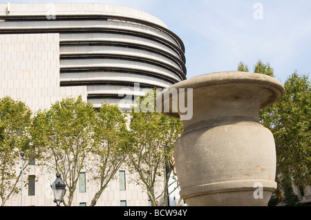 El Corte Inglés Department Store Plaza Catalonia Barcelona Katalonien Spanien Stockfoto