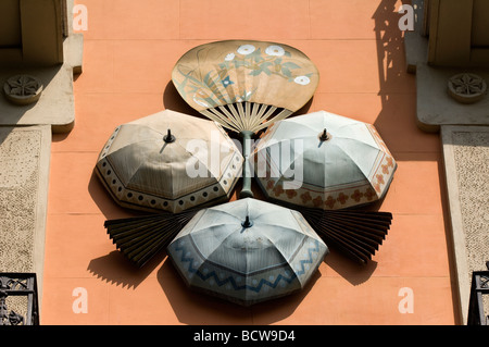 Casa Bruno Quadras ehemaligen Regenschirm Fabrik orientalischen Drachen Barcelona-Katalonien-Spanien Stockfoto