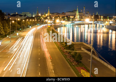 Russische Moskau Kreml Moskau Kremlin und Ampel Stockfoto