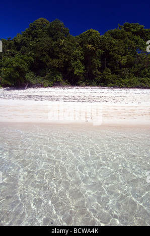 Strand auf Green Island National Park, Great Barrier Reef Marine Park, in der Nähe von Cairns, Queensland, Australien Stockfoto