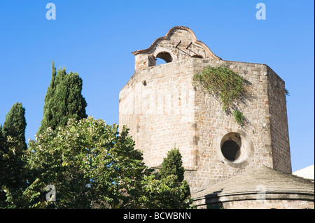 Kirche Sant Pau Del Camp El Raval-Viertel Barcelona-Katalonien-Spanien Stockfoto