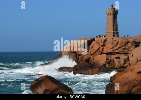 Ploumanach in der Bretagne Stockfoto