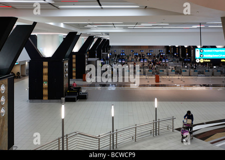 Abflughalle, Check-in, O R Tambo International Airport, Johannesburg, Südafrika, Afrika Stockfoto