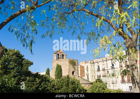 Kirche Sant Pau Del Camp El Raval-Viertel Barcelona-Katalonien-Spanien Stockfoto