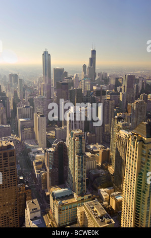 John Hancock Center in Chicago Skyline Skydeck Observatory Chicago Illinois USA Stockfoto