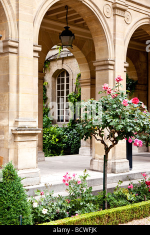 Garten im Musee de l ' Histoire de France, Paris Frankreich Stockfoto