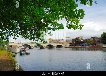 Themse in Kingston Stockfoto