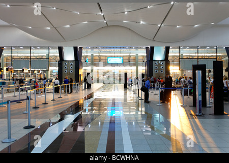 Eingang, Abflughalle, check-in, O R Tambo International Airport, Johannesburg, Südafrika, Afrika Stockfoto