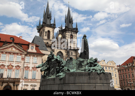 Die Kirche der Madonna vor Tyn Tyn Kirche Tynsky Ring Stockfoto