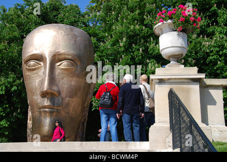 Skulptur von Le Prophète im Jardin du Luxembourg Paris Frankreich Stockfoto