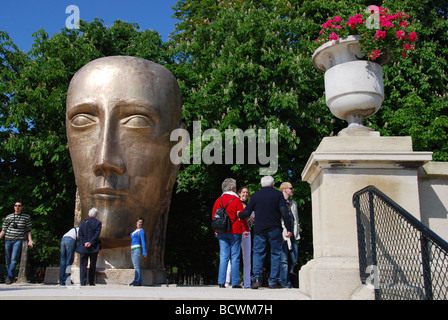 Skulptur von Le Prophète im Jardin du Luxembourg Paris Frankreich Stockfoto