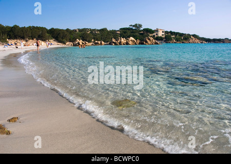 Sandy Beach, Capriccioli, Costa Smeralda, Sardinien, Italien, Europa Stockfoto