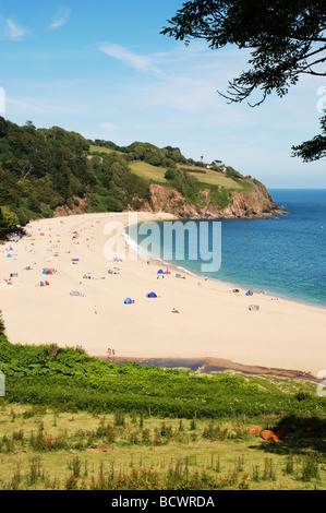 Blackpool Sands in der Nähe von Dartmouth in Devon, Großbritannien Stockfoto