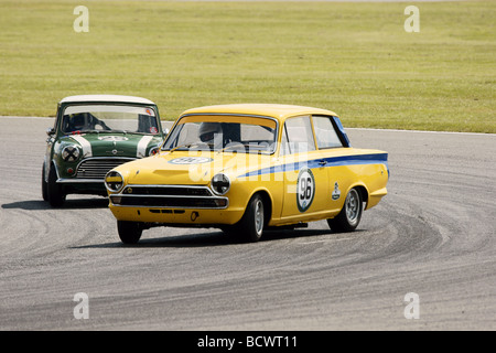 Driften Lotus Cortina Stockfoto