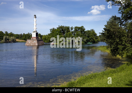 Chesmenskaya Spalte Pushkin St Petersburg Russland Stockfoto