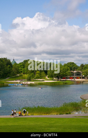 Park Mont Royal Biber See Stockfoto