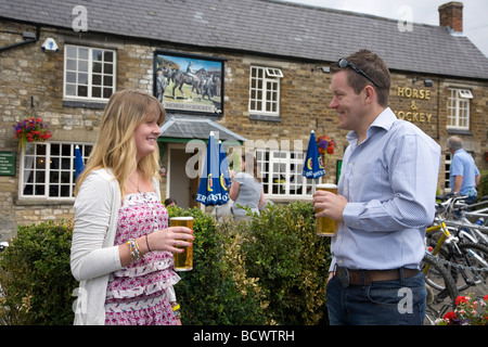 Rutland Oakham Uppingham Pub Englisch traditionelle Stockfoto