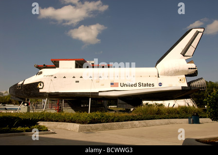 Weltraumrakete Kennedy Space Center Besucher Complex, Cape Canaveral, Florida Stockfoto