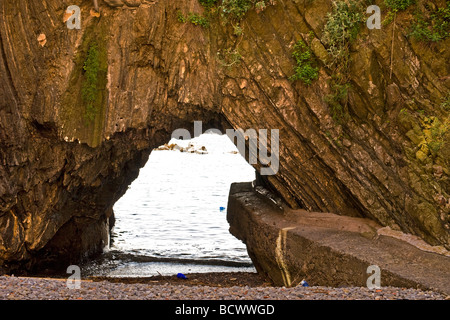 Vernazza Cinque Terre Höhle des Teufels Stockfoto