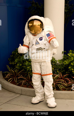Astronauten im Raumanzug Kennedy Space Center Besuchern komplexe Cape Canaveral, Florida Stockfoto