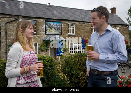 Rutland Oakham Uppingham Pub Englisch traditionelle Stockfoto