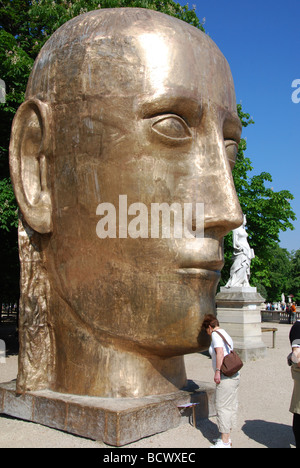 Skulptur von Le Prophète im Jardin du Luxembourg Paris Frankreich Stockfoto