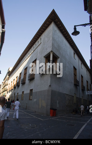 Pamplona, Spanien während San Fermin Festival Stockfoto