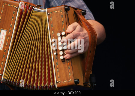 Kathryn Tickell Band an das Volk durch die Eiche Festival 2009 Stockfoto