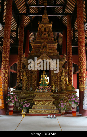 Buddha des Wat Phra Singh in Chiang Mai, Thailand Stockfoto