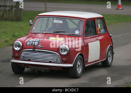 Croft historischen Rallye 2009. 1965 Morris Mini Cooper S. Stockfoto