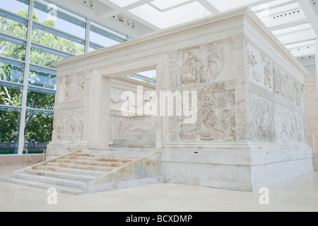 Ara Pacis Augustae Rom Streitfragen Stockfoto