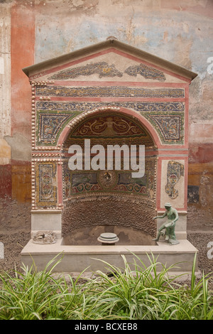 Haus der kleinen Brunnen Pompeji Neapel Italien Stockfoto