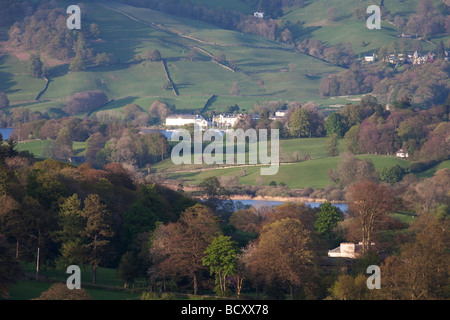 Der Lake District - Blick in Richtung der östlichen Hügel Stockfoto