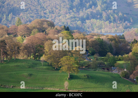 Der Lake District - Blick in Richtung der östlichen Hügel Stockfoto