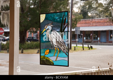 malerische alte historische Stadt von Micanopy in Nord-Zentral-Florida Stockfoto