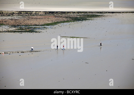 ST AUBIN BAY JERSEY Kanalinseln UK ST. HELIER JERSEY 20. April 2009 Stockfoto