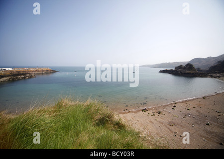 BOULEY BAY JERSEY Kanalinseln UK JERSEY Kanalinseln 20. April 2009 Stockfoto