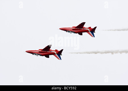 Royal Air Force Red Arrows anzeigen Team Flughafen Perth Schottland Stockfoto