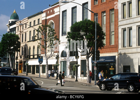 Rodeo Drive in Beverly Hills Stockfoto