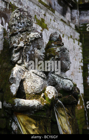 Zahlen eines alten Bades Goa Gajah Tempel, Elefanten Tempel, Bali, Republik Indonesien, Asien Stockfoto