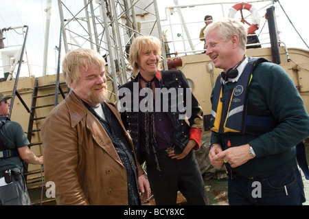 Das Boot schaukelte Großbritannien Jahr: 2009 Regie: Richard Curtis Philip Seymour Hoffman, Rhys Ifans, Richard Curtis Shooting Bild Stockfoto