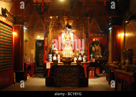 Man Mo Tempel, Sheung Wan, Hong Kong Stockfoto