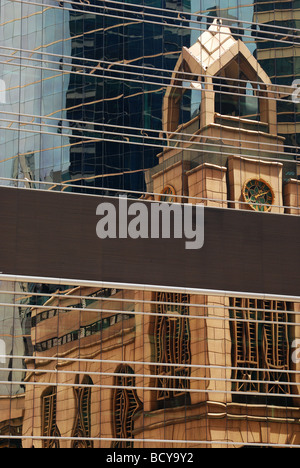 Reflexionen in Hong Kong Stockfoto