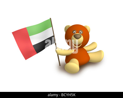 Flagge der Vereinigten Arabischen Emirate Stockfoto