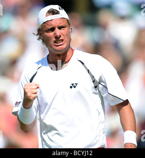 LLEYTON HEWITT Australien WIMBLEDON LONDON ENGLAND 25. Juni 2009 Stockfoto