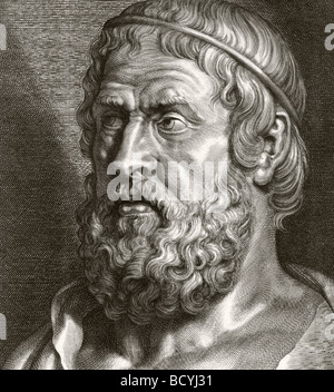 Sophokles, ca. 496 v. Chr. - ca. 406 v. Chr. Athener Dramatiker. Stockfoto