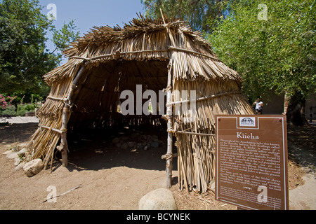 Kiicha - indianischen Shelter, Mission San Juan Capistrano, Orange County, Kalifornien, USA Stockfoto