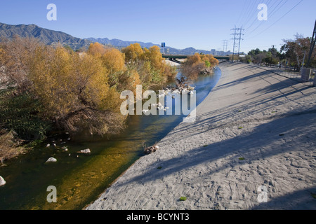 Los Angeles River, Burbank, Los Angeles, Kalifornien, USA Stockfoto