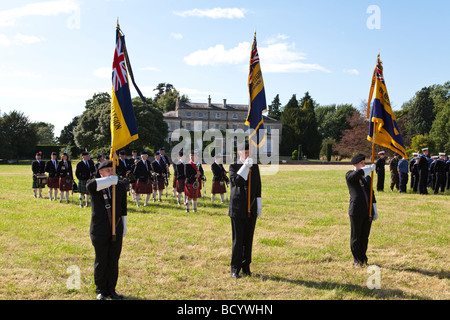 Mitglieder der Royal British Legion an die Hardwicke Gericht, militärische und zivile Tattoo, Catherine Hardwicke, Gloucestershire Stockfoto